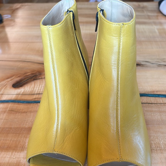 CLIZIA Booties AFRICA YELLOW LEATHER Size 39 Size 8 US - Picture 5 of 15